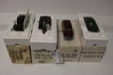 4 Precision die cast - 1940 Ford Pickup - 41 Indian Motorcycle - 49 Ford Wo