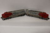 Lionel 2333 powered and non powered Santa Fe locomotives - O