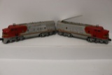 Lionel 2343 powered and non powered Santa Fe locomotives - O