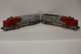 Lionel 2333 powered and non powered Santa Fe locomotives - O