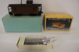 Music cable car - Aster gauge 1 9120 flat car - Penn 8 wheel caboose