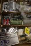 Box of passenger car parts and more