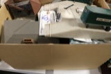 Flat of Plasticville & related plastic parts - Large box