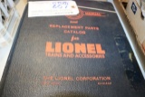 2 Lionel Service Manuals and replacement parts catalog