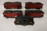 Lionel #33 locomotive with 4 #516 coal cars - Standard gauge - pre war