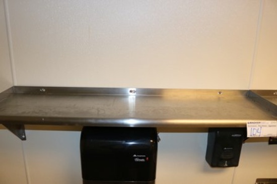 3) 48" stainless wall mount shelves
