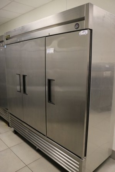 True T72-F stainless 3 door freezer