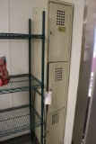 3 bay employee locker