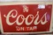 Coors On Tap outdoor sign lens
