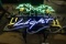 Michelob Light Neon with Palm Trees - 1/2 works - broke neon