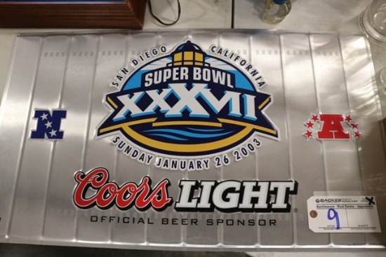 Coors Light Super Bowl XXXVII tin