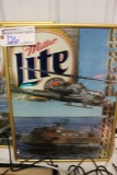 Miller Lite set of 4 - Army - Navy - Air Force - Marines signs