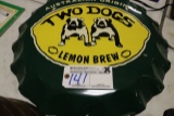 Two Dogs tin bottle cap