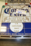 Corona Extra leaded glass style plastic hanging sign