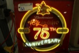 Budweiser Clydesdale 75th Anniversary neon light - Most works - some does n