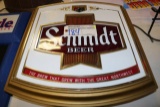 Schmidt beer lighted clock