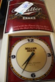 Miller Beer lighted clock