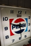 Pepsi lighted sign with crack in lens
