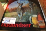 Budweiser lighted deer sign