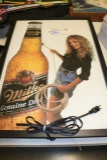 MGD lighted cowgirl sign