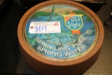 Old Style spring water sign