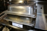 2) 12 x 20 x 4 stainless insets with lids