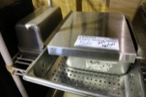 Misc stainless pans and insets