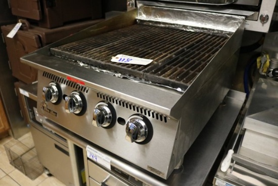 Ultra Max 24" gas radiant char grill