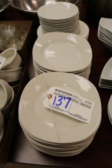 Assorted white china