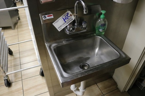Advance stainless wall mount hand sink