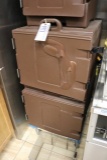 2 Cambro catering boxes - 1 with damage