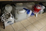 Storage containers, Tupperware, misc.