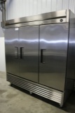 True T-72 stainless 3 door portable cooler - nice