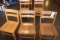 5 oak HD dining chairs