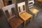 3 Misc dining chairs
