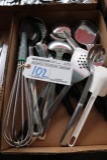 Flat of kitchen utensils