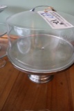 Stainless cake stand with acrylic top