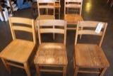 5 oak HD dining chairs