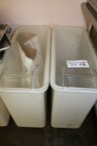 2 portable Cambro ingredient bins