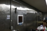 12’ x 36’ stainless exterior walk in cooler/freezer combination with floors