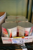 6 cans of Roma diced tomatoes