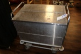 Portable stainless towel cart