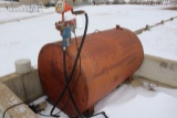 Kay 500 gallon gas tank w/ electric pump, dent in side