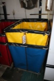 Yellow & Blue 26 x 36 portable laundry carts