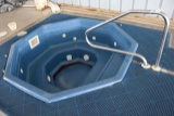 6 Person drop in hot tub w/ stainless ladder - No pumps go with this unit