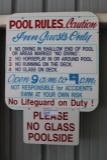 Misc. pool room signage