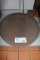 Brown oval satin service trays