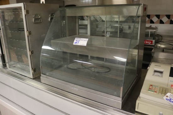 Merco ES22P - 2 tier heated glass display cabinet