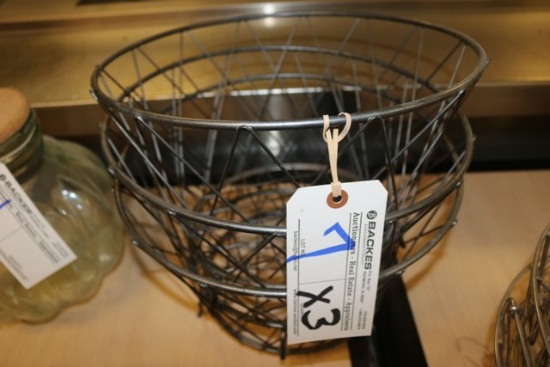 14" round wire baskets