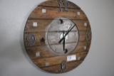 Wall mount wood wall clock